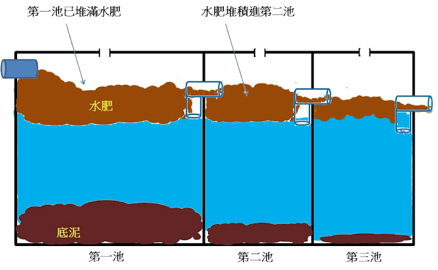 化糞池堆積狀況